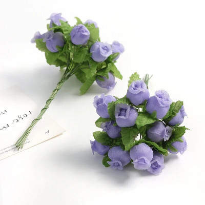 12 tk/partii siidiroos kunstlillede kimp Kodukaunistuseks mõeldud võltslilled jõulupeo pulmakaunistus pärja tarvikud