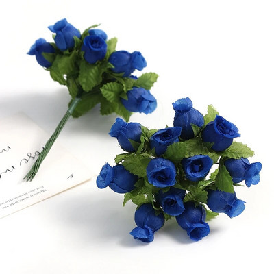 12 tk/partii siidiroos kunstlillede kimp Kodukaunistuseks mõeldud võltslilled jõulupeo pulmakaunistus pärja tarvikud