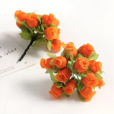 12 tk/partii siidiroos kunstlillede kimp Kodukaunistuseks mõeldud võltslilled jõulupeo pulmakaunistus pärja tarvikud