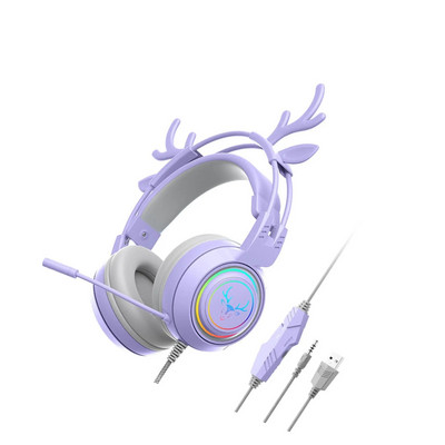 Elnio ausinės RGB lengvas šypsenos veidas TWS ausinės gradientas Naujos ausinės Rožinės mergaitės ausinės, tinkančios telefono kompiuteriui