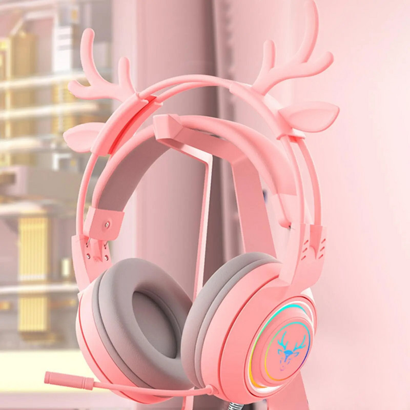 Elnio ausinės RGB lengvas šypsenos veidas TWS ausinės gradientas Naujos ausinės Rožinės mergaitės ausinės, tinkančios telefono kompiuteriui