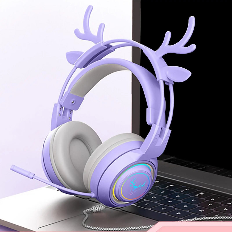 Elnio ausinės RGB lengvas šypsenos veidas TWS ausinės gradientas Naujos ausinės Rožinės mergaitės ausinės, tinkančios telefono kompiuteriui