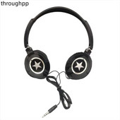 1 PC podesive slušalice preko uha Crno-bijele sklopive žičane slušalice za mobilni telefon/tablet/PC/računalo