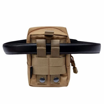 Molle Pouch Military Tactical Waist Bag EDC Molle Tool φερμουάρ Πακέτο μέσης Τηλεφωνική Θήκη Airsoft Ανθεκτική θήκη ζώνης Τσάντα κυνηγιού