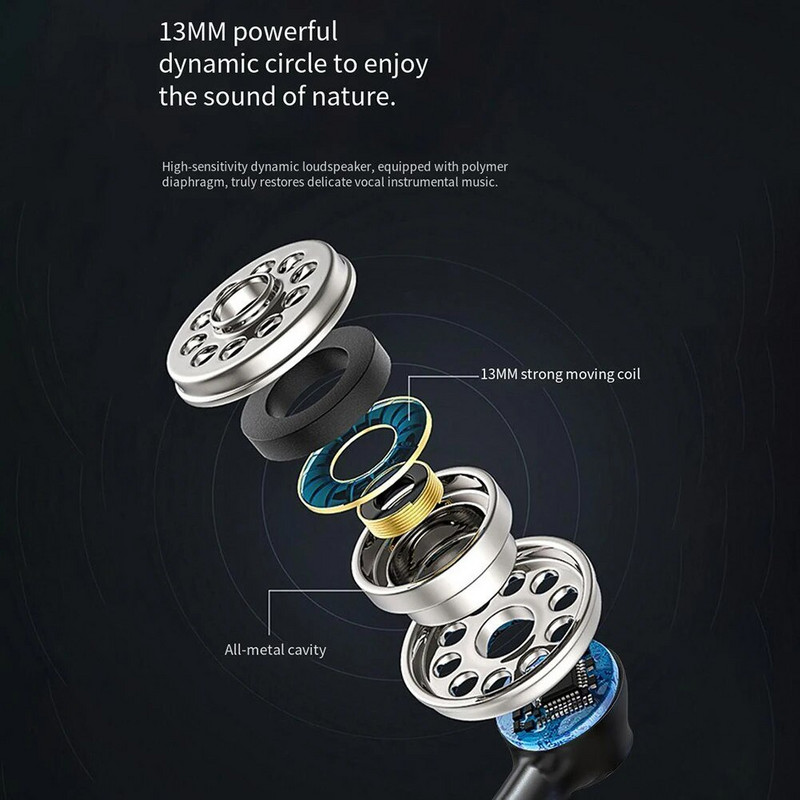 Vezeték nélküli fülhallgató zajszűrős mikrofon töltőtokkal fülhallgató vízálló fejhallgató okostelefonhoz számítógépes laptophoz