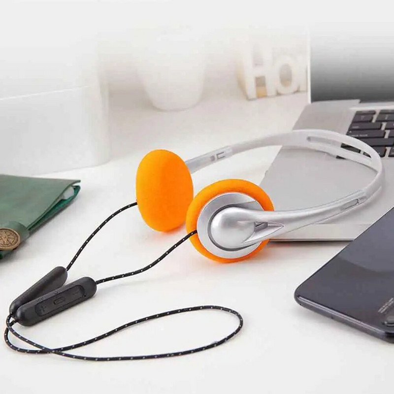 Bezvadu austiņas Virs auss Stereoaustiņas ar regulējamām galviņas pogām vadība viedtālruņa datora klēpjdatora darbībai