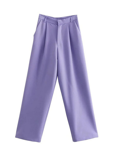 Klacwaya Žensko odijelo Blazer Odijela s hlačama Ženski komplet 2022. Žensko 2-dijelno žensko uredsko odijelo Hlače visokog struka