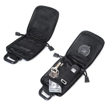 Чанта MOLLE Tactical EDC Pouch Range Bag Медицинска торбичка за органайзер Военен портфейл Малка чанта Аксесоари за лов на открито Оборудване