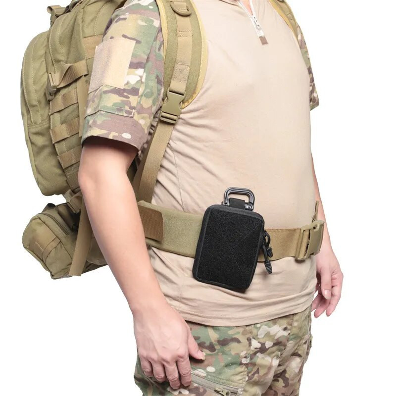 MOLLE táska Taktikai EDC Pouch Range Táska Orvosi Szervező Tasak Katonai Pénztárca Kistáska Szabadtéri Vadász Kiegészítő Felszerelés