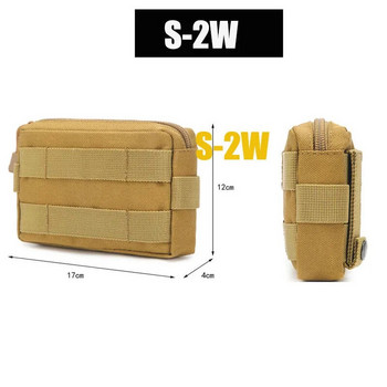 Outdoor Military Molle Utility EDC Tool Waist Pack Tactical Medical First Aid Pouch Phone Holder Калъф за ловна раница Жилетка
