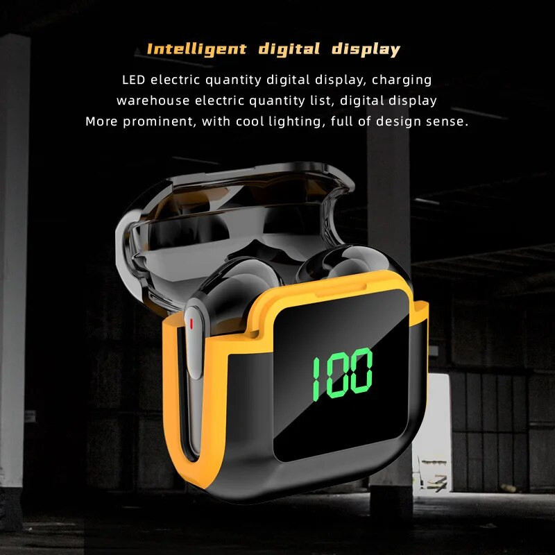 Vezeték nélküli fülhallgató zajszűrős mikrofonnal, tápfeszültség kijelzővel, töltőtokokkal, fülhallgatókkal, fejhallgatókkal telefonhoz, számítógéphez, laptophoz