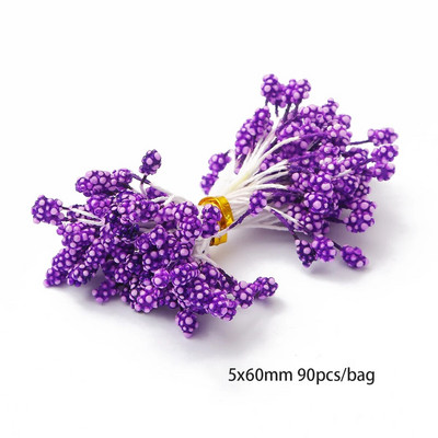 6-90 tk lilla hübriid kunstlillede kirsi tolmumarjade kimp meisterdamise kook jõulude pulmakaunistused käsitööpärja tarvikud