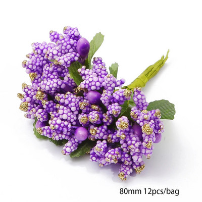 6-90 tk lilla hübriid kunstlillede kirsi tolmumarjade kimp meisterdamise kook jõulude pulmakaunistused käsitööpärja tarvikud