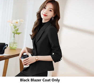 Alkalmi Elegáns nadrágkosztümök Blézerek Női Női Üzleti Irodai Munkaruházat Professzionális nadrágkosztümök Női nadrág szett