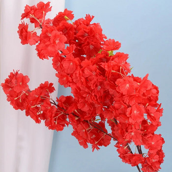 100cm Τεχνητό Διακοσμητικό Γάμου Κλαδί άνθη κερασιάς Διακόσμηση Αψίδας Κρυπτογραφημένα Διακοσμητικά σπιτιού από άνθη κερασιάς