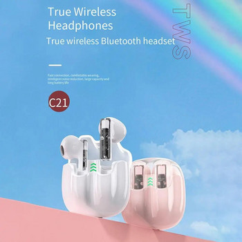 C21 Wireless Earbuds Ακουστικά αφής Earplug Ακουστικά in-ear Stereo ακουστικά για έξυπνο τηλέφωνο Φορητός υπολογιστής