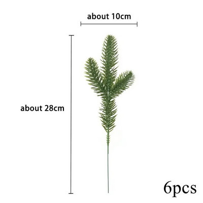 6 komada Umjetne božićne bobice Crvene pjenaste bobice Više vrsta grana za DIY Božićni vijenac Ukrasi za božićno drvce