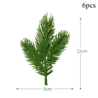 6 komada Umjetne božićne bobice Crvene pjenaste bobice Više vrsta grana za DIY Božićni vijenac Ukrasi za božićno drvce