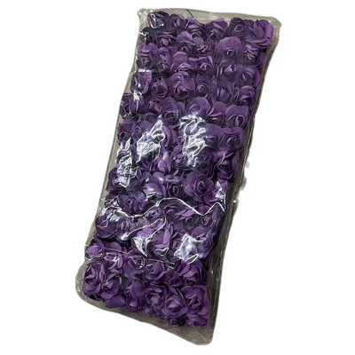 144gab Mini 2cm papīra rožu ziedu galvas pušķis, mākslīgs kāzu mājas dekorēšanai.