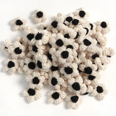 10/20gab 4cm vilnas ziedu aplikācija DIY apģērbiem cepures apavi Amatniecība šūšanas piederumi ielāpi Galvassegas matu sprādzes dekoru aksesuāri