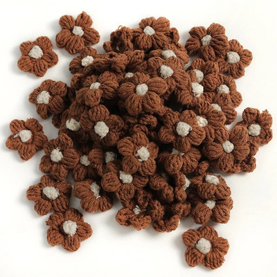 10/20gab 4cm vilnas ziedu aplikācija DIY apģērbiem cepures apavi Amatniecība šūšanas piederumi ielāpi Galvassegas matu sprādzes dekoru aksesuāri