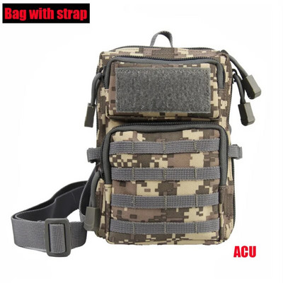 Lovačka torba Torba za kampiranje Torba za planinarenje Prijenosna taktička torba Kožna futrola Vojna torba za remen Novčanik Torba za prsa za kampiranje Hot Sale