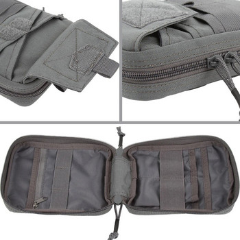EXCELLENT ELITE SPANKER Tactical EDC Pouch Molle Multifunctional Pouch Double Zipper Waist Pack Magic Tape Tool Bags