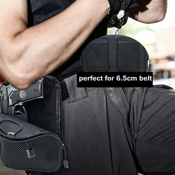 Τακτική κρυφή θήκη όπλου Θήκη πιστολιού Θήκη μέσης Fanny Pack EDC Magazine Pouch Gun Protection for Universal Handguns
