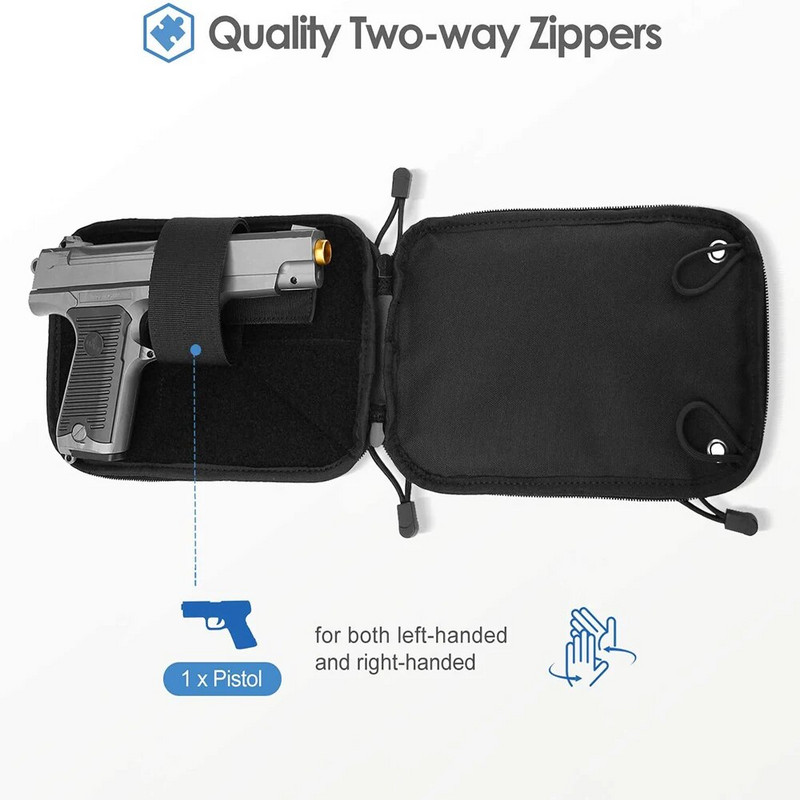 Taktikaline varjatud püstoliümbris püstoli kott ümbris vöökoht Fanny Pack EDC ajakirja kott relvakaitse universaalsetele käsirelvadele