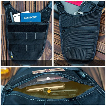 Τσάντα ώμου Tactical Shoulder Bag Men Hidden Agent Molle Combat Shoulder Bag Outdoor Travel Wallet Phone Key Anti Theft Bag