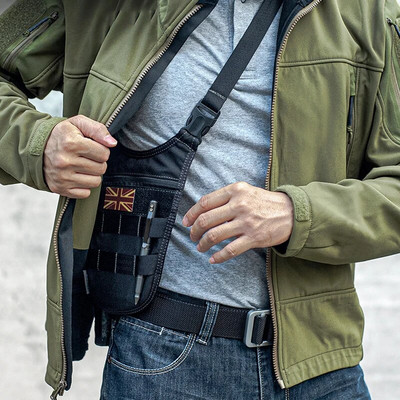 Тактическа чанта за рамо Чанта за подмишници Мъжка чанта Hidden Agent Molle Combat Shoulder Bag Портфейл за открито пътуване Телефон Ключ Чанта против кражба