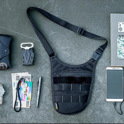 Taktička torba za rame Torba za ispod pazuha Muška torba skriveni agent Molle Borbena torba za rame Vanjski novčanik za putovanja telefonska torba protiv krađe