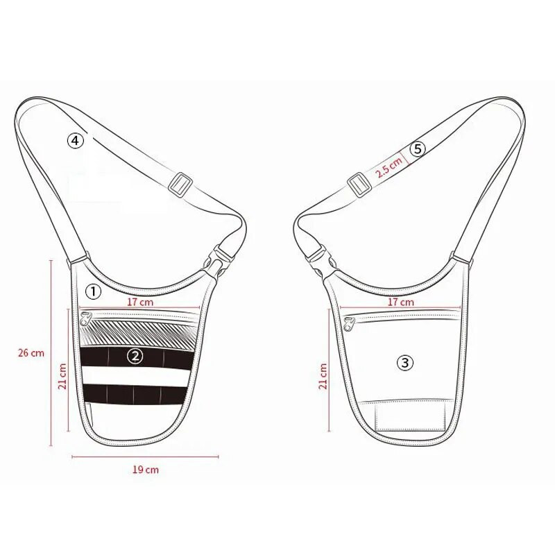 Taktička torba za rame Torba za ispod pazuha Muška torba skriveni agent Molle Borbena torba za rame Vanjski novčanik za putovanja telefonska torba protiv krađe