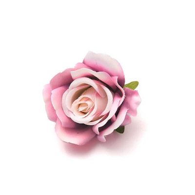 30PCS 5cm zakrivljeni rub ruže od umjetne svile cvjetne glavice vjenčane dekoracije DIY rođendanski vijenac Scrapbooking obrt lažno cvijeće