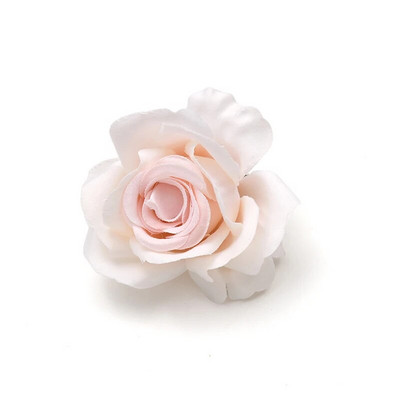 30PCS 5cm zakrivljeni rub ruže od umjetne svile cvjetne glavice vjenčane dekoracije DIY rođendanski vijenac Scrapbooking obrt lažno cvijeće