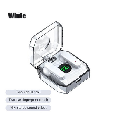 K30 bežične slušalice za slušalice za igrice s kućištem za punjenje, slušalice s zaslonom za napajanje za mobitel, računalo, prijenosno računalo