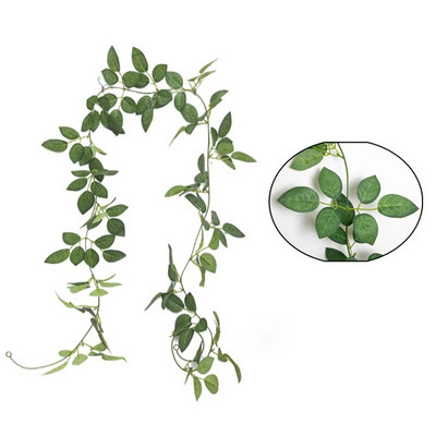 Umjetno cvijeće ruže od vinove loze 6,5 stopa lažna svilena ruža Viseći cvjetni vijenac Biljka bršljana za kućnu svadbu Dekoracija vrtnog zida