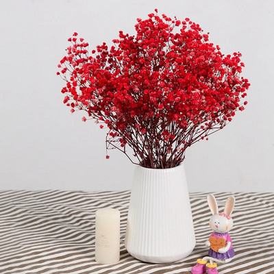 Kuivatatud beebi hingeõhk lilled Kimbud Värvilised valged Gypsophile Looduslikud kuivlilled Gypsophila pulmakaunistus Põhjamaade kodukaunistus