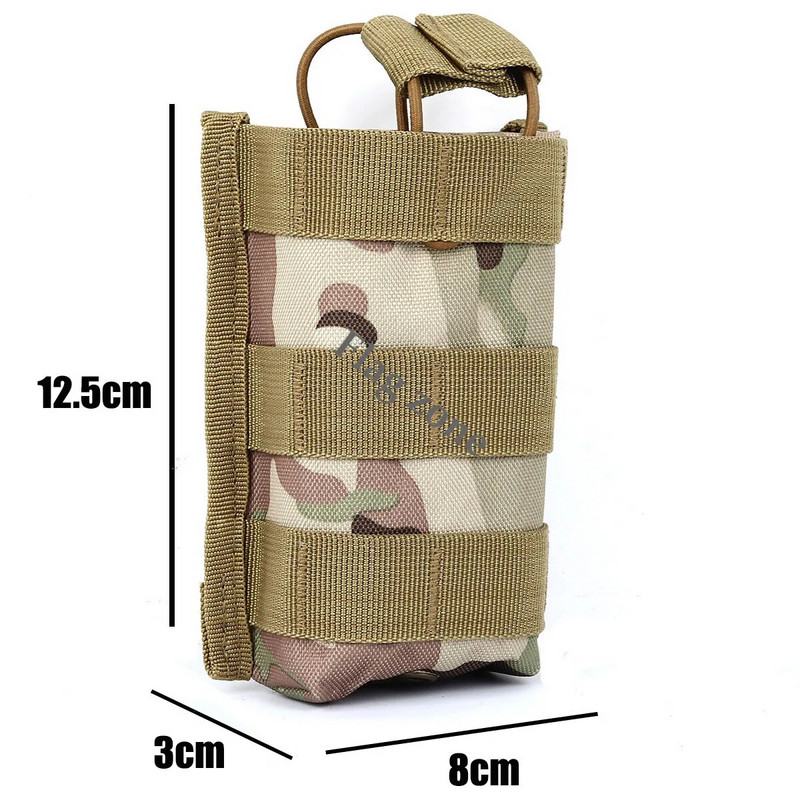 Taktička torbica za okvir Molle Walkie Talkie Držač Pack Lovačka puška Mag Bag Dodaci za airsoft puške Futrola za svjetiljku AK M4 AR-15