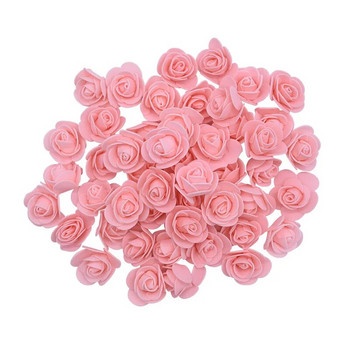 50/100/200Pcs 3,5 cm мини пяна роза изкуствени цветни глави Направи си сам занаятчийски декоративен венец рожден ден сватба подарък кутия декорации