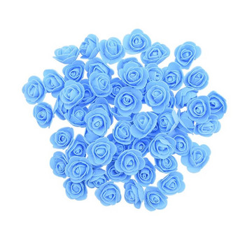 50/100/200Pcs 3,5cm Mini Foam Rose Artificial Flower Heads DIY Craft Διακοσμητικό στεφάνι γενεθλίων Διακοσμήσεις σε κουτί δώρου γάμου