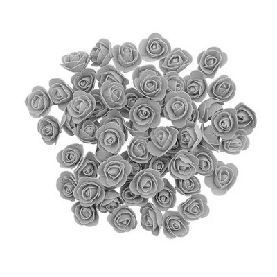 50/100/200 kom 3,5 cm mini pjenaste ruže od umjetnih cvjetnih glavica DIY obrtnički ukrasni vijenac Rođendanski ukrasi kutije za vjenčanje