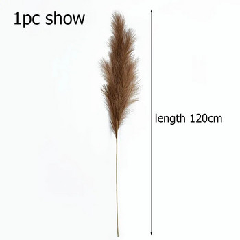 100-120cm Big Silk Pampas Grass Flowers Pantas Artificiales Para Decoracion Simulation Plants for Home Decor Διακόσμηση γάμου