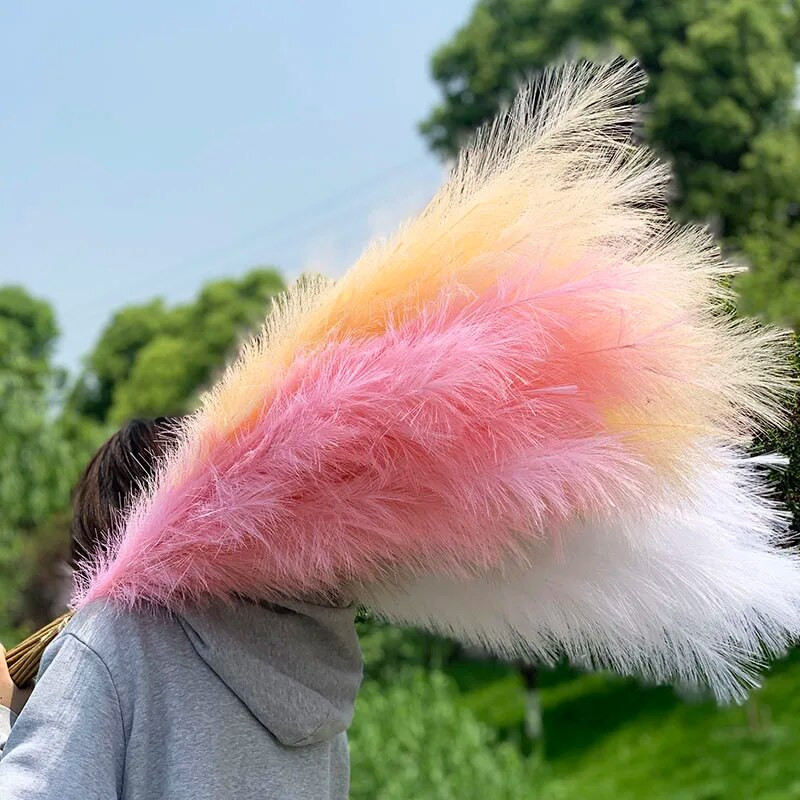 100-120cm velika svila pampas trava cvijeće Pantas Artificiales Para Decoracion Simulacija biljaka za uređenje doma Ukrasi vjenčanja