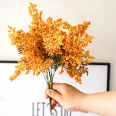 Skaisti putu mākslīgie lavandas ziedi lēti kviešu viltoti augi pušķis Ziemassvētku kāzu mājas galda dekorēšana rudens amatniecība