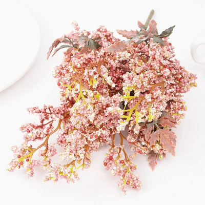 Skaisti putu mākslīgie lavandas ziedi lēti kviešu viltoti augi pušķis Ziemassvētku kāzu mājas galda dekorēšana rudens amatniecība