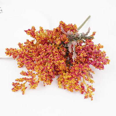 Skaisti putu mākslīgie lavandas ziedi lēti kviešu viltoti augi pušķis Ziemassvētku kāzu mājas galda dekorēšana rudens amatniecība