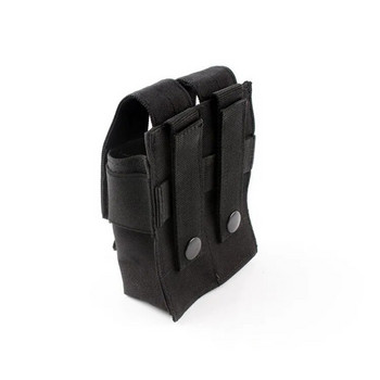 Θήκη 9 χιλιοστών Pistol Magazine Tactical Double Molle Belt Mag Bag Πακέτο θήκης φακού Tactical Αξεσουάρ κυνηγιού Airsoft Handgun