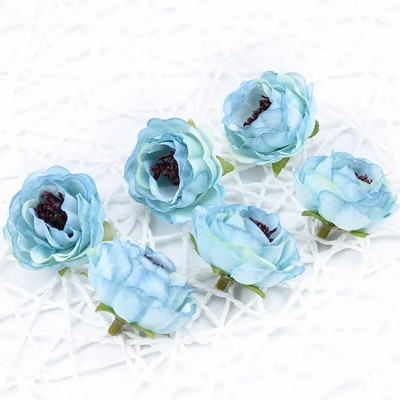 4 cm svilene glave božura Zidne lažne ruže Biljke Božićno vjenčanje Kućni dekor Diy Poklon Kutija za slatkiše Umjetno cvijeće za ukrašavanje