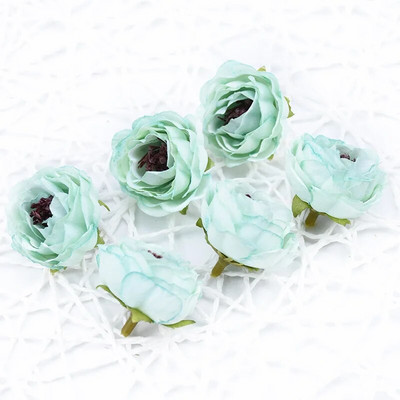 4 cm svilene glave božura Zidne lažne ruže Biljke Božićno vjenčanje Kućni dekor Diy Poklon Kutija za slatkiše Umjetno cvijeće za ukrašavanje